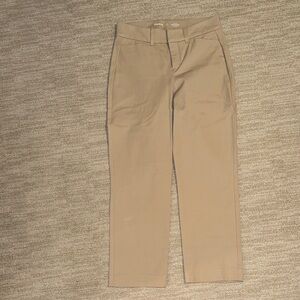 Old navy high rise pixie straight tan pants